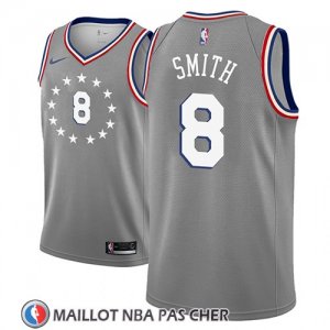 Maillot Philadelphia 76ers Zhaire Smith No 8 Ciudad 2018-19 Gris
