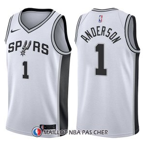 Maillot San Antonio Spurs Kyle Anderson Association 1 2017-18 Blanc