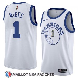 Maillot Golden State Warriors Javale Mcgee No 1 Hardwood Classic 2018 Blanc