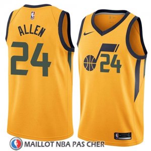 Maillot Utah Jazz Grayson Allen No 24 Statement 2018 Jaune