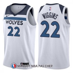 Maillot Minnesota Timberwolves Andrew Wiggins 22 2017-18 Blanc