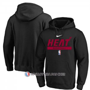 Veste a Capuche Miami Heat Practice Performance 2022-23 Noir