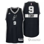 Maillot Tony San Antonio Spurs #9 Noir