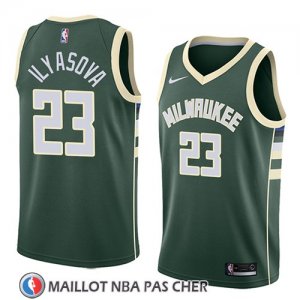 Maillot Milwaukee Bucks Ersan Ilyasova No 23 Icon 2018 Vert