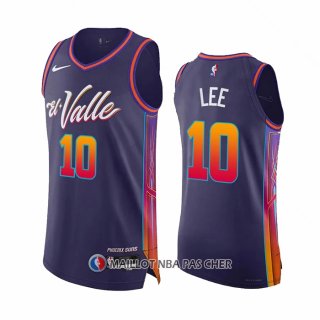 Maillot Phoenix Suns Damion Lee NO 10 Ville Authentique 2023-24 Volet