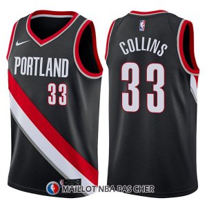 Maillot Portland Trail Blazers Zach Collins Swingman Icon 33 2017-18 Noir