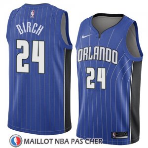Maillot Orlando Magic Khem Birch No 24 Icon 2018 Bleu