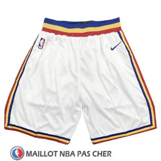 Short Golden State Warriors Hardwood Classics 2019-20 Blanc