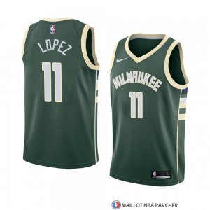 Maillot Milwaukee Bucks Brook Lopez Icon 2018 Vert