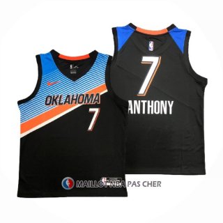 Maillot Oklahoma City Thunder Carmelo Anthony NO 7 Ville 2020-21 Noir