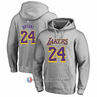 Veste a Capuche Los Angeles Lakers Kobe Bayant Gris2