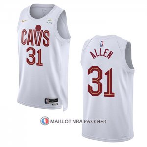 Maillot Cleveland Cavaliers Jarrett Allen NO 31 Association 2022-23 Blanc