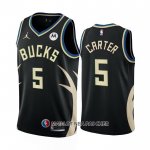 Maillot Milwaukee Bucks Jevon Carter NO 5 Statement 2022-23 Noir