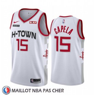 Maillot Houston Rockets Clint Capela Ville Edition Blanc