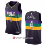 Maillot New Orleans Pelicans Devonte Graham NO 4 Ville 2022-23 Volet