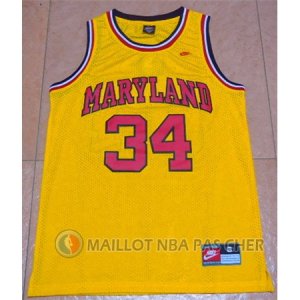 Maillot Bias Maryland University #34 Jaune