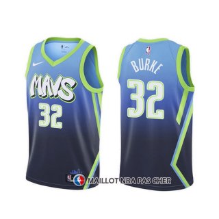 Maillot Dallas Mavericks Trey Burke Ville 2020 Bleu