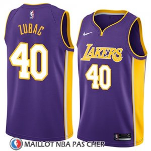 Maillot Los Angeles Lakers Ivica Zubac No 40 Statement 2018 Volet