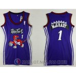Maillot NBA Femme NBA Attrayant Mcgrady Raptors 1# Purpura