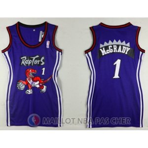 Maillot NBA Femme NBA Attrayant Mcgrady Raptors 1# Purpura