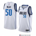 Maillot Dallas Mavericks Salah Mejri Association 2018-19 Blanc