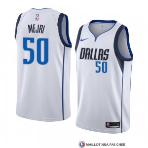 Maillot Dallas Mavericks Salah Mejri Association 2018-19 Blanc