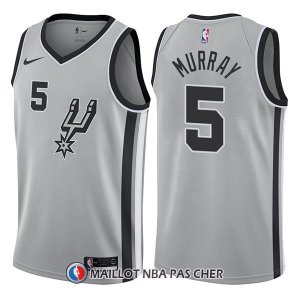 Maillot San Antonio Spurs Dejounte Murray Statement 5 2017-18 Gris