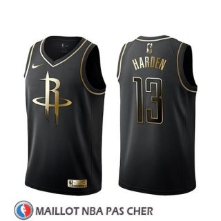 Maillot Golden Edition Houston Rockets James Harden Noir