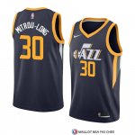 Maillot Utah Jazz Naz Mitrou-long Icon 2018 Bleu