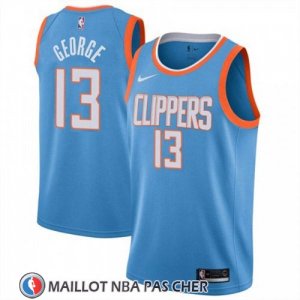 Maillot Los Angeles Clippers Paul George Ciudad 2019 Bleu
