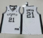 Maillot Enfant de Blanc Duncan San Antonio Spurs Revolution 30