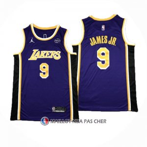 Maillot Los Angeles Lakers Bronny James NO 9 Statement Volet1