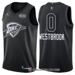 Maillot All Star 2018 Oklahoma City Thunder Russell Westbrook 0 Noir