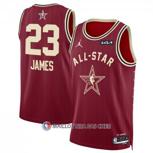 Maillot All Star 2024 Los Angeles Lakers LeBron James NO 23 Rouge