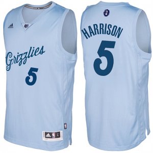 Maillot Navidad 2016 Andrew Harrison Grizzlies Claro 5 Bleu