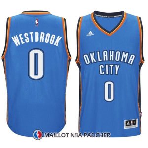 Maillot Authentique Oklahoma City Thunder Westbrook 0 2014-15 Bleu