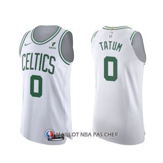 Maillot Boston Celtics Jayson Tatum NO 0 Association Authentique Blanc