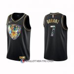 Maillot Golden Edition Brooklyn Nets Kevin Durant NO 7 2021-22 Noir