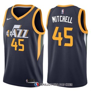 Maillot Utah Jazz Donovan Mitchell Icon Apagado 2017-18 45 Bleu