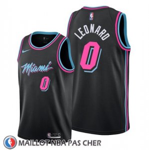 Maillot Miami Heat Meyers Leonard Ville Noir