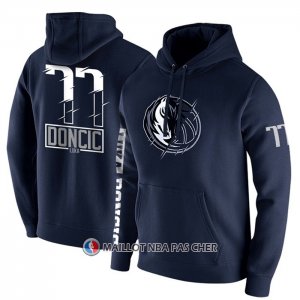 Veste a Capuche Dallas Mavericks Luka Doncic Bleu2