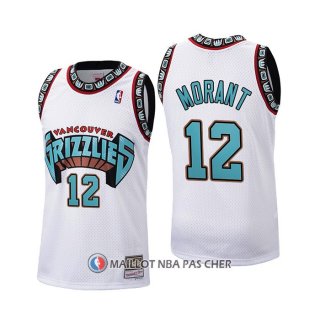 Maillot Memphis Grizzlies Ja Morant Historic Retro Blanc