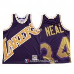Maillot Los Angeles Lakers Shaquille O'neal Mitchell & Ness Big Face Volet
