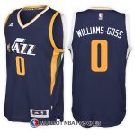 Maillot Utah Jazz Nigel Williams Goss Road 0 Bleu