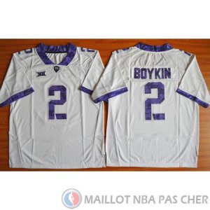 Maillot NCAA Trevone Boykin Blanc