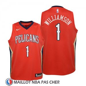 Maillot Enfant New Orleans Pelicans Zion Williamson Statement 2019 Rouge