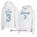 Veste a Capuche Los Angeles Lakers Anthony Davis Ville Blanc