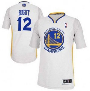 Maillot Manche Courte Warriors Bogut 12 Blanc