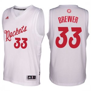 Maillot Navidad 2016 Corey Brewer Rockets 33 Blanc