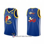 Maillot Golden State Warriors Stephen Curry NO 30 Filipino Bleu